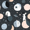 Hares and Planets Wallpaper