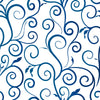 Blue Monograms Wallpaper