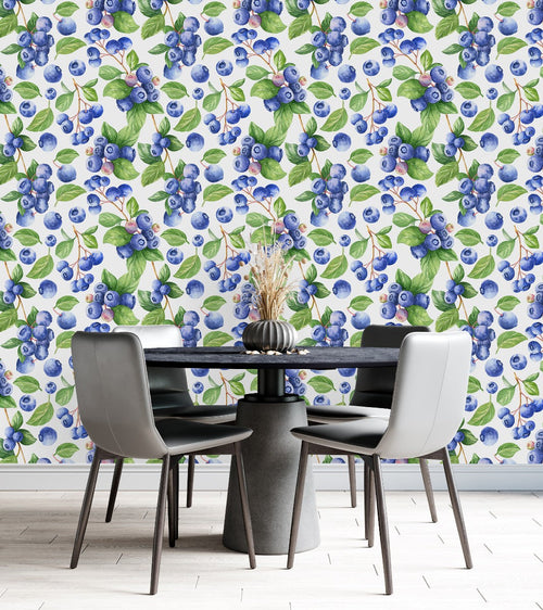Stylish Blueberry Wallpaper Chic