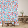 Red and Blue Leaves Wallpaper