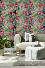 Modish Exotic Flowers Wallpaper Smart