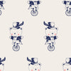White Wallpaper with Bears