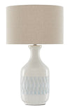 Currey and Company Samba White Table Lamp 6000-0516
