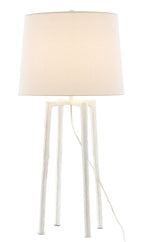 Currey and Company Rowan White Table Lamp 6000-0630