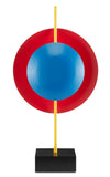 Currey and Company Mister M Red and Blue Disc Table Lamp 6000-0732