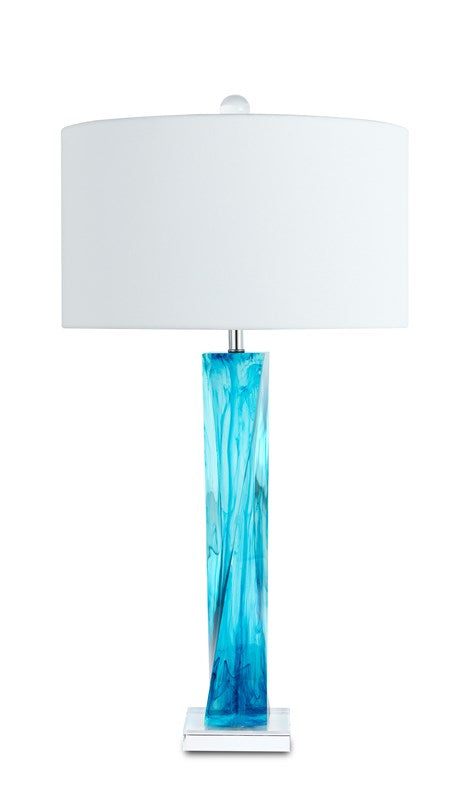 Currey and Company Chatto Blue Table Lamp 6000-0747