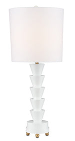 Currey and Company Culture White Table Lamp 6000-0749