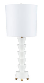 Currey and Company Culture White Table Lamp 6000-0749