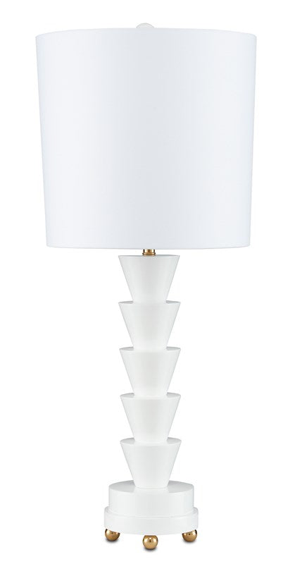 Currey and Company Culture White Table Lamp 6000-0749