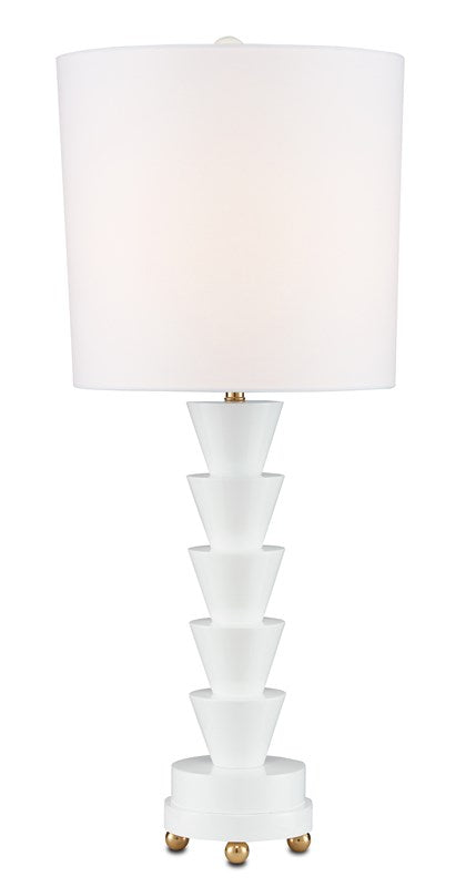 Currey and Company Culture White Table Lamp 6000-0749