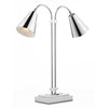Currey and Company Symmetry Nickel Double Desk Lamp 6000-0783