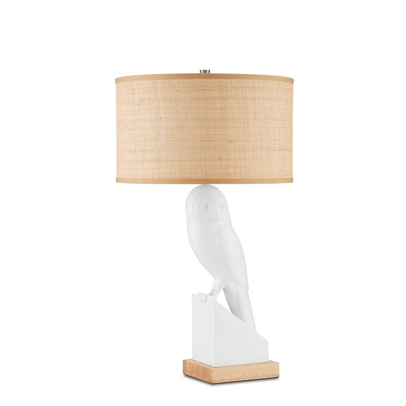 Currey and Company Snowy Owl Table Lamp 6000-0816