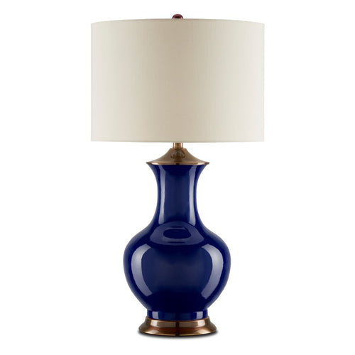 Currey and Company Lilou Blue Table Lamp 6000-0841