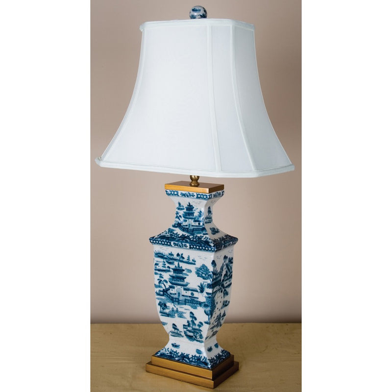 Lovecup Blue Willow Porcelain Table Lamp L254