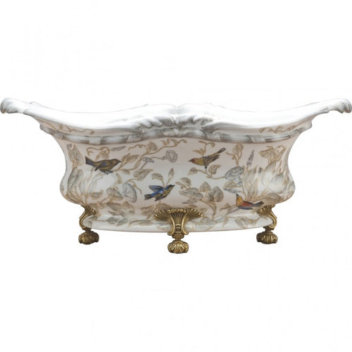 Lovecup Elongated Basin with Bronze Accent L309