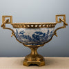 Lovecup Loving Cup Basin with Bronze Ormolu and Blue Willow L346