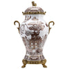 Lovecup Foo Dog Lidded Jar With Bronze- Imperial Palace L368