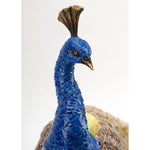 Lovecup Porcelain and Bronze Peacock Figurine L377