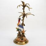 Lovecup Birds and Palm Tree Bronze Ormolu Figurine L384