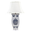 Lovecup Porcelain Rectangular Vase Lamp with Blue and White Vases L436