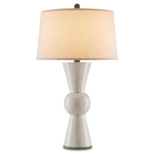 Currey and Company Upbeat Table Lamp, Antique White 6198 - LOVECUP - 1