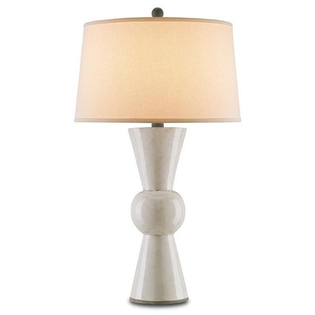 Currey and Company Upbeat Table Lamp, Antique White 6198 - LOVECUP - 1