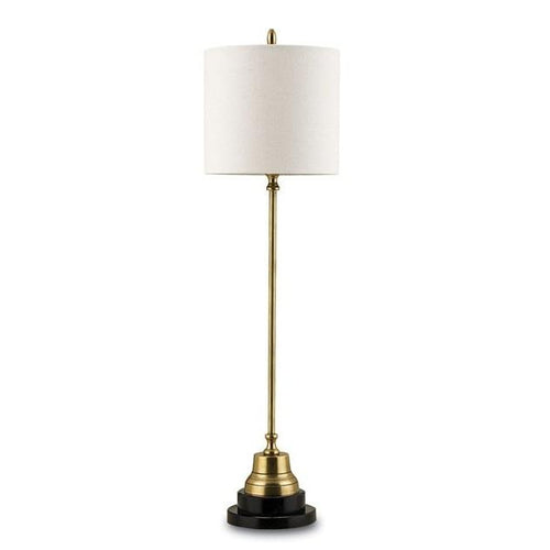 Currey and Company Messenger Table Lamp, Brass 6472 - LOVECUP