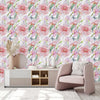 Pink Flowers and Butterflies Wallpaper