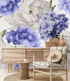 White and Purple Peonies Wallpaper