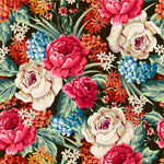 Contemporary Brightly Flowers Wallpaper Smart High-Quality