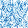 Stylish Blue Leaves Wallpaper Fashionable