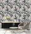 Black and White Toucan Pattern Wallpaper