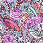 Brightly Vintage Floral Wallpaper