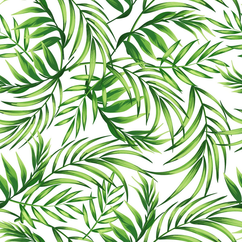 Fashionable Green Leaves Wallpaper Smart High-Quality
