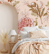 Contemporary Modern Gentle Peonies Wallpaper