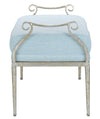 Currey and Company Genevieve Spa Silver Bench 7000-0002