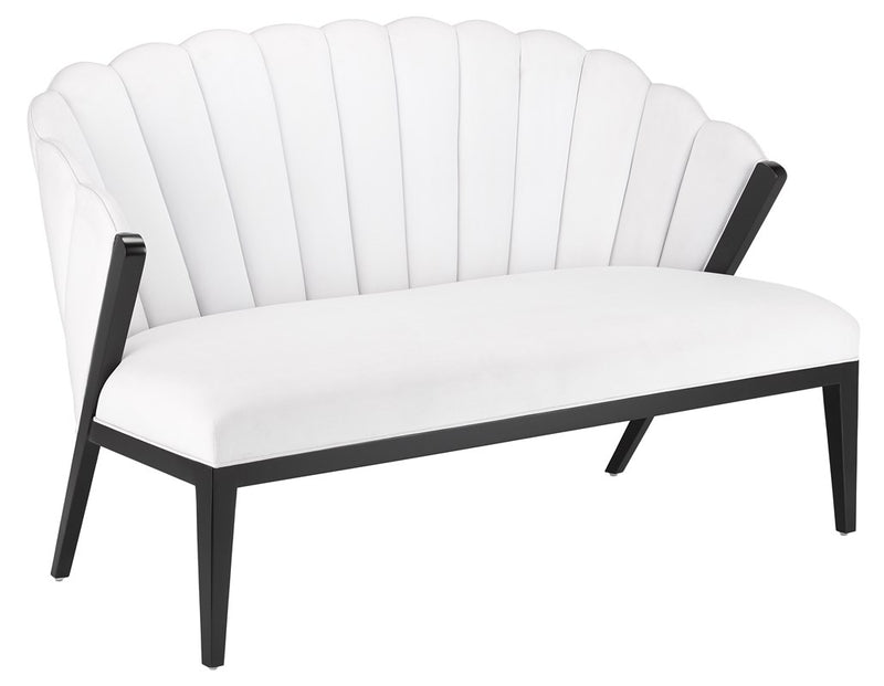 Currey and Company Janelle Muslin Settee 7000-0241