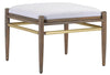 Currey and Company Visby Muslin Pepper Ottoman 7000-0281