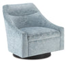 Currey and Company Pryce Cerulean Swivel Chair 7000-0372
