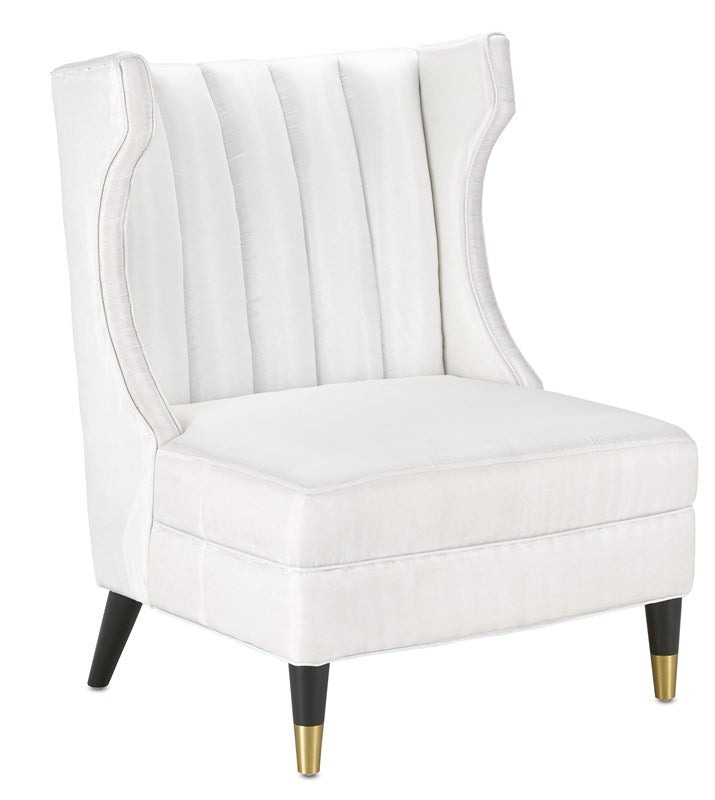 Currey and Company Jacqui Muslin Slipper Chair 7000-0381