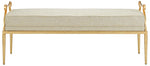 Currey and Company Genevieve Shimmer Gold Bench 7000-1042