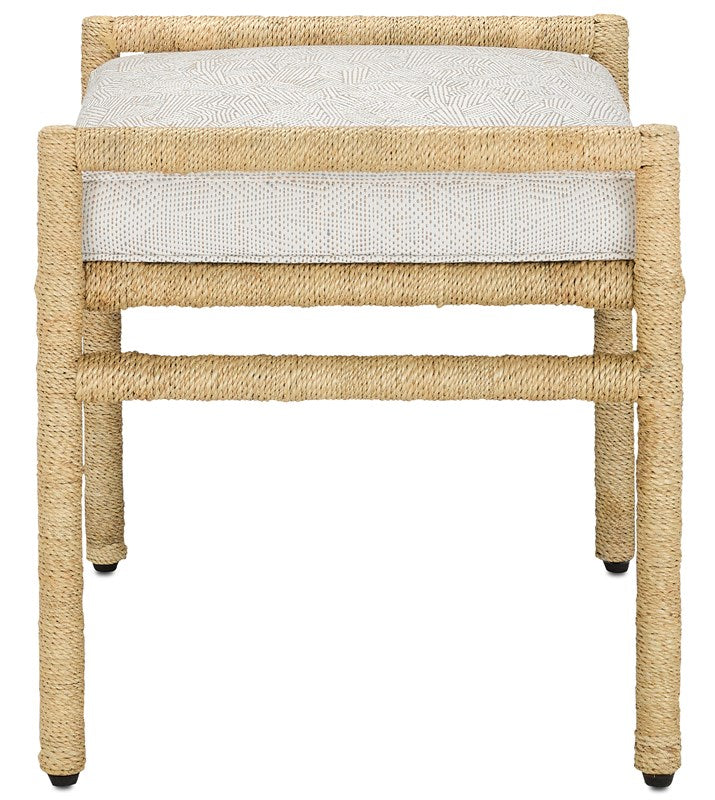 Currey and Company Olisa Pearl Ottoman 7000-1162
