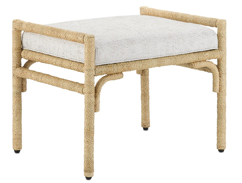 Currey and Company Olisa Pearl Ottoman 7000-1162