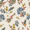 Beige Wallpaper with Floral Pattern