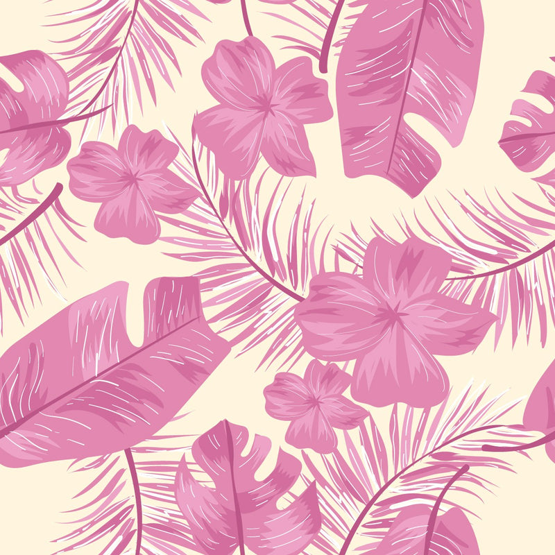 Pink Palm Leaves Wallpaper