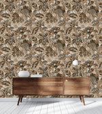 Brown Indian Style Wallpaper