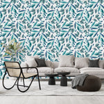 Fashionable Green Leaves Wallpaper Chic