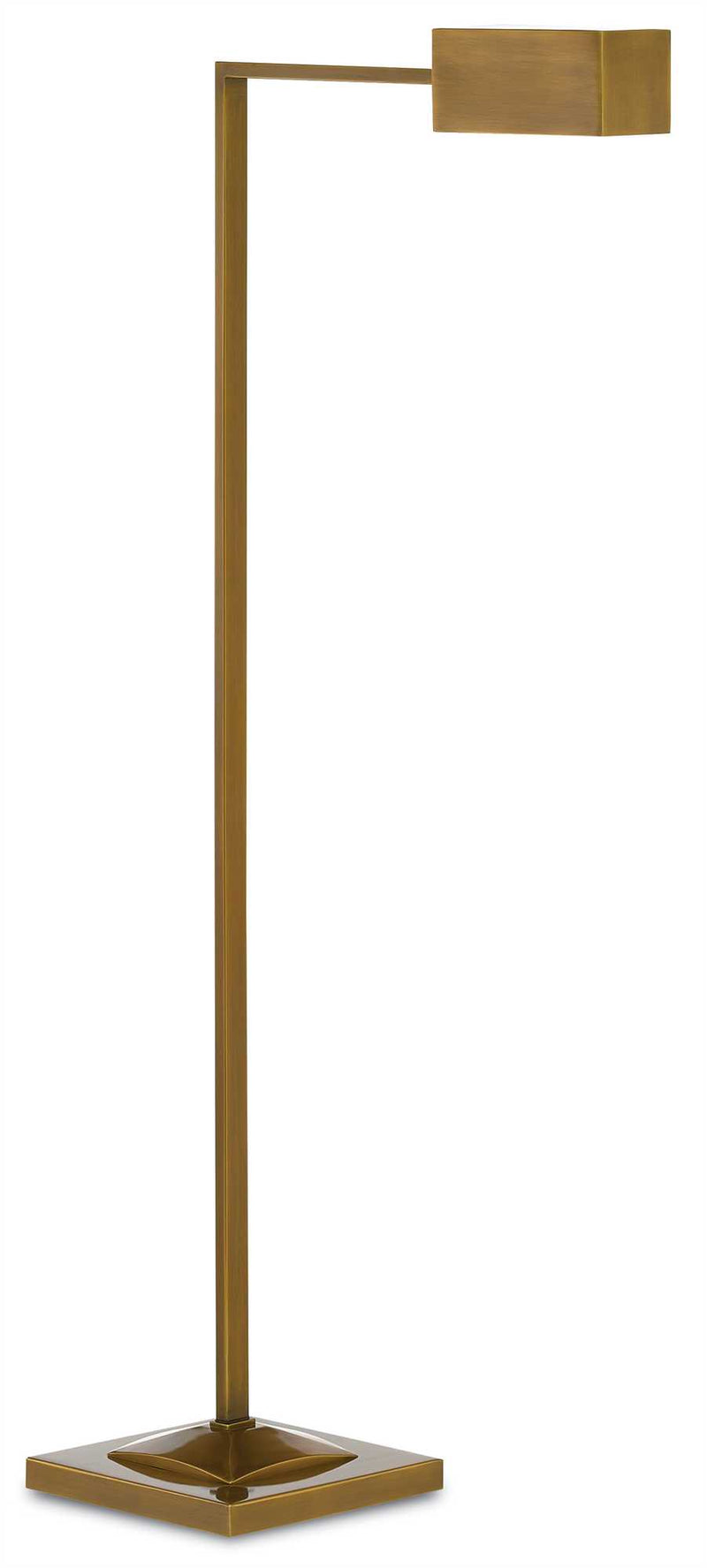Currey and Company Ruxley Floor Lamp, Brass 8000-0025