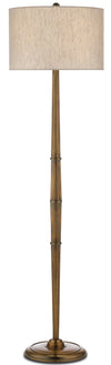 Currey and Company Harrelson Brass Floor Lamp 8000-0058
