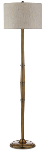 Currey and Company Harrelson Brass Floor Lamp 8000-0058